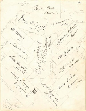 Autographs of Senators, etc. in 1859 - Document Signed
